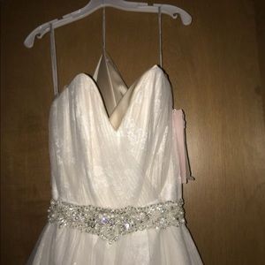 Wedding Dress - diamond belt included